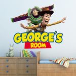 TOY STORY HOLE IN WALL STICKER DECAL TOY STORY DECOR KIDS BEDROOM DECORATION
