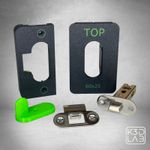 Tubular Latch Lock Jig 60x25mm rounded faceplate Router Template
