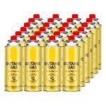 24 X Butane Gas Canisters For Portable Stove Cooker Grill Heaters Weed Wand