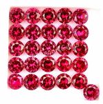 Natural Mogok Red Ruby 6.00 to 12.00 mm Round Certified Treated Loose Gemstone