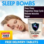 Sleep Bombs Magnesium Glycinate 300mg 60 Tablets Deep Sleep Relax Night Time UK