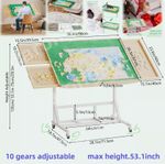 1500pcs Jigsaw Puzzle Table Tilting Table with Height Adjustment w/cover,66"x53"