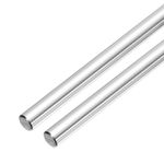 Linear Motion Rods, 2Pcs 8mm x 450mm(0.31"x17.72") Linear Rail Rod Shaft Guide