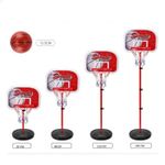  Hoop Adjustable Height Indoor Outdoor Stand Basketball Set with Ball Pump Kids