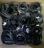 ** JOB LOT ** 50 x Power Mains PC Kettle Cable Lead 3 Pin UK IEC C13 TV's. USED