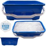 Window Car Cleaning Bucket Large with Handle Professional Cleaner Wash 42cm Blue