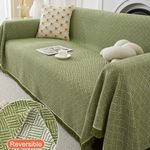 Extra Large Cotton Fringed Throws for Sofas Settee Bedspread Bed Covers Blankets
