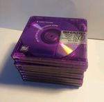 10x Purple Minidisc Sharp 80 Minutes MD Minidisk joblot bundle blank used lot 