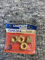 New Old Stock Unipart 5/16 UNF Brass Exhaust Manifold Nuts X 4 UK Made