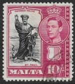 MALTA 1938-43 Stamp Commonwealth KGVI SG 231 Used