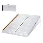 gardhom Wheelchair Ramp 2FT -7 FT Folding Aluminum Ramps for Wheelchairs for ...