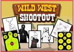 Splatter Targets A4 Shoot Rifle Pistol Reactive Air Targets - MULTIPACK OF 14