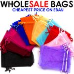 15-500Pcs Organza Gift Bags Wedding Party Favour Xmas Jewellery Candy Pouches