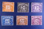 GB Postage due set SG D40 - 45. 6 stamps Tudor wmk. . VFU CDS.  Cat £130 Ref FD4