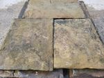 Reclaimed Yorkstone Paving Smooth Rippled Grade 2"-3" In Thickness Slabs Flags
