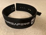 Gymreapers 10mm Lever Belt 4" Width,  Black Leather IPL Approved MINT