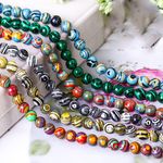 Multi-Color Malachite Stone 15" Strand Round 4mm 6mm 8mm 10mm Beads DIY