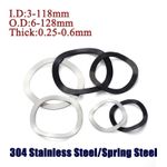 Wave Washer 304 Stainless Steel/Spring Steel Wavey Washer Gasket I.D:3-118mm