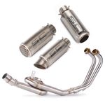 Full System For Yamaha YZF R3 R25 MT03 2015-2023 Exhaust Front Pipe 51mm Muffler