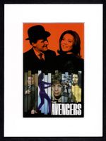 The Avengers TV Series Postcard on Mount 8" x 6" Emma Peel John Steed