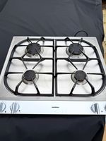 Gaggenau 4 Burner Built-In Gas Hob Stainless Steel Silver/Black Knob Control