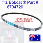 for Bobcat Alternator Belt Water Pump Belt 6704720 753 763 773 EPDM ARAMID FIBRE