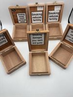 Leon Jimenes Petit Corona Empty Cigar Boxes from the Dominican Republic X 6