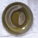 Höganäs Vintage Hoganas Keramik Sweden 19cm Side / Cake Plate - Green