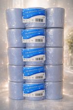 30 Eco Centrefeed Rolls 2ply Blue Embossed  Sheets  roll 5 X 6 Packs (Blue