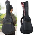 41" Guitar Bag Water Resistant Guitar Case Black Padded Acoustic Classical Gig