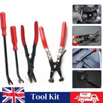4PCS Trim Clip Removal Pliers  Set Car Tool Panel Fascia Dash Upholstery Remover