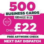 Business Cards Printed Full Colour Single or Double Sided - 500 only £22.00