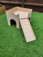 NEW LARGE  RABBIT SIZE CORNER CASTLE/ SHELTER ( my original design)