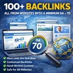100+ High Authority Backlinks | DA 70+ Domains | DoFollow SEO Links