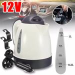 12V Electric Kettle Car Van Travel Camping Portable Tea Coffee Jug 1L Litre Tool