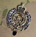 Royal Engineers Cap Badge / Kings Tudor Crown / cr3 king charles cypher SAPPER