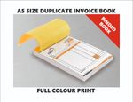 Personalised A5 Duplicate Invoice Book • Order Book • NCR Pad • Receipt Pad •