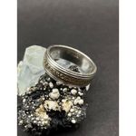 Antique 1980s Ring in Silver 925 with 9ct Solid Gold Inner Ring – Hallmarked