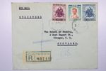 Thailand 1956 Bangkok GPO Registered Airmail Cover to Scotland - X253