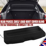 REAR PARCEL SHELF BOOT LOAD LUGGAGE COVER FIT FOR VAUXHALL CORSA F 2019-24 BLACK