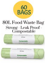 Compostable Food Waste 7L 10L 25L 40L 80L 140L 240L Caddy Bags Wheelie Liners