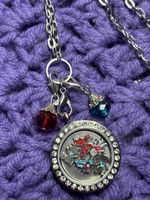 I Love My Kids Charm Pendant Necklace Butterfly Hummingbird 2 Girls Boy 