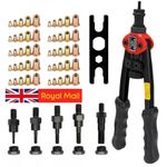 51Pcs Professional Hand Nut-Tool Riveter Rivnut-Gun Mandrels M3- M8 Rivet Repair