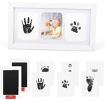 Baby Footprint Kit & Handprint Kit, Baby Photo Frame for Newborn Baby Shower...