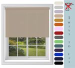 No Drill Custom Size Daylight Roller Blinds Simply Twist To Fit!