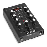 Vonyx STM500BT DJ Mixer - 2 Channel Bluetooth Mixing Desk with USB & MP3 Player