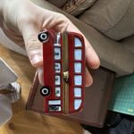 French Limoges porcelain trinket box- bus
