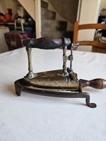 Antique Victorian Slug Iron & Stand With Original Slug