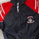 O’Neills Tril Leac GAA Club Crest Jacket - Black Red Gaelic Sports Clothing