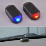 Solar Power Car LED Fake Dummy Alarm Warning Security Anti Theft Flashing Light